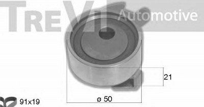 TREVI AUTOMOTIVE kd1478 -  Комплект ремня ГРМ